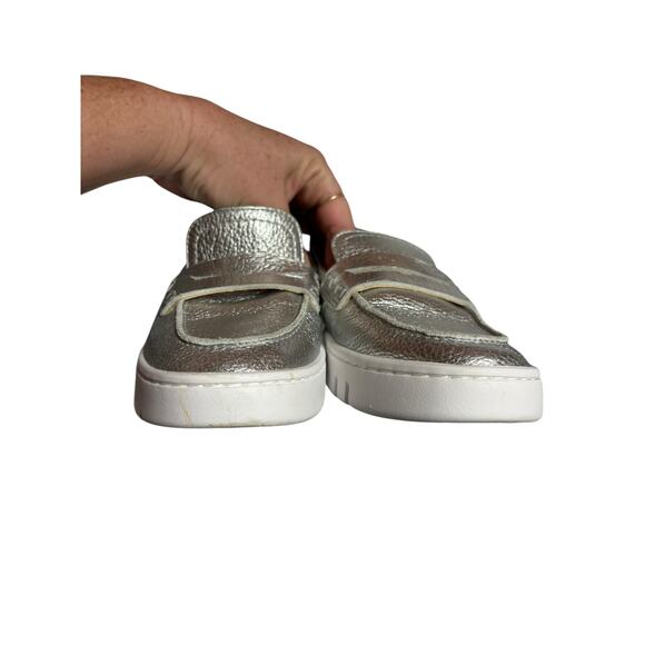 Vionic Uptown Silver Metallic Comfort Slip On Loafer - 6 - Picture 7 of 12
